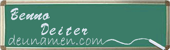 Benno Deiter Visitenkarte